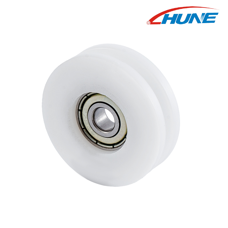 U Groove Nylon circa Pulley Ball Ferens Rota Rollerus pro Porta Fenestra