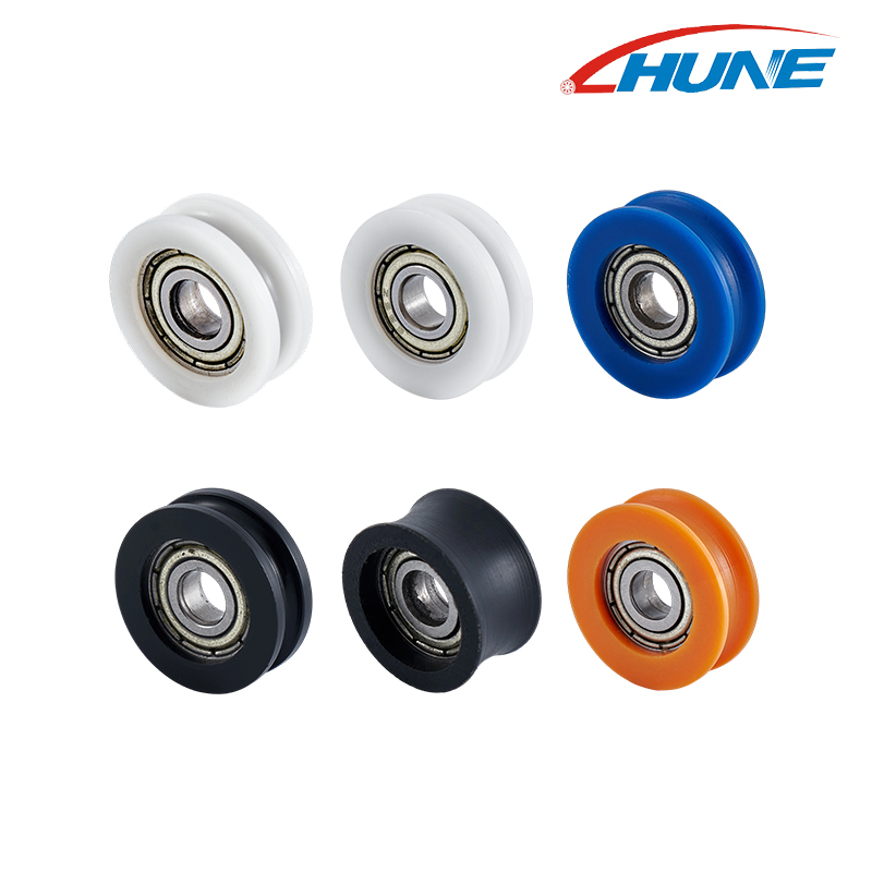 Illapsum Portae et Fenestra Pom Pulleys High Load-ferenting U- Shaped 625ZZ supportantes Trochleam