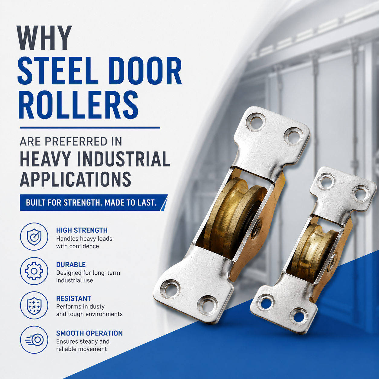  Cur Ferro Porta Rollers praefertur Gravis Industrial Applications